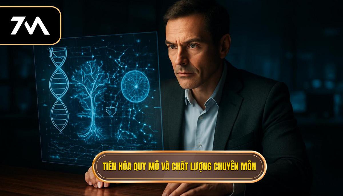 Sự tiến hóa về quy mô và chất lượng chuyên môn